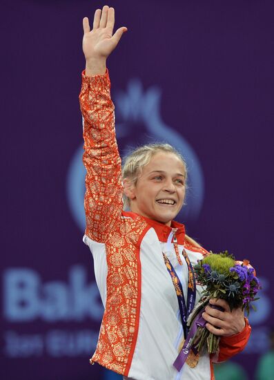 The 1st European Games. Women's Freestyle Wrestling. Day 1