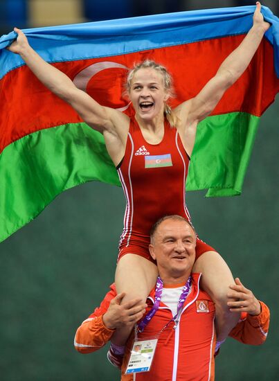 The 1st European Games. Women's Freestyle Wrestling. Day 1