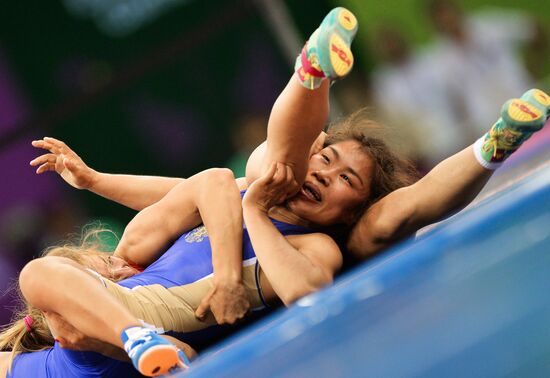 The 1st European Games. Women's Freestyle Wrestling. Day 1