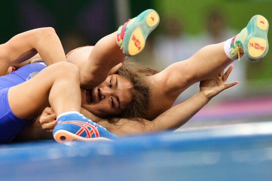 The 1st European Games. Women's Freestyle Wrestling. Day 1