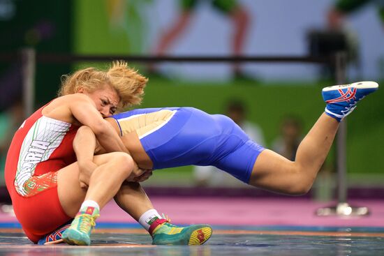 The 1st European Games. Women's Freestyle Wrestling. Day 1