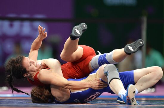 The 1st European Games. Women's Freestyle Wrestling. Day 1