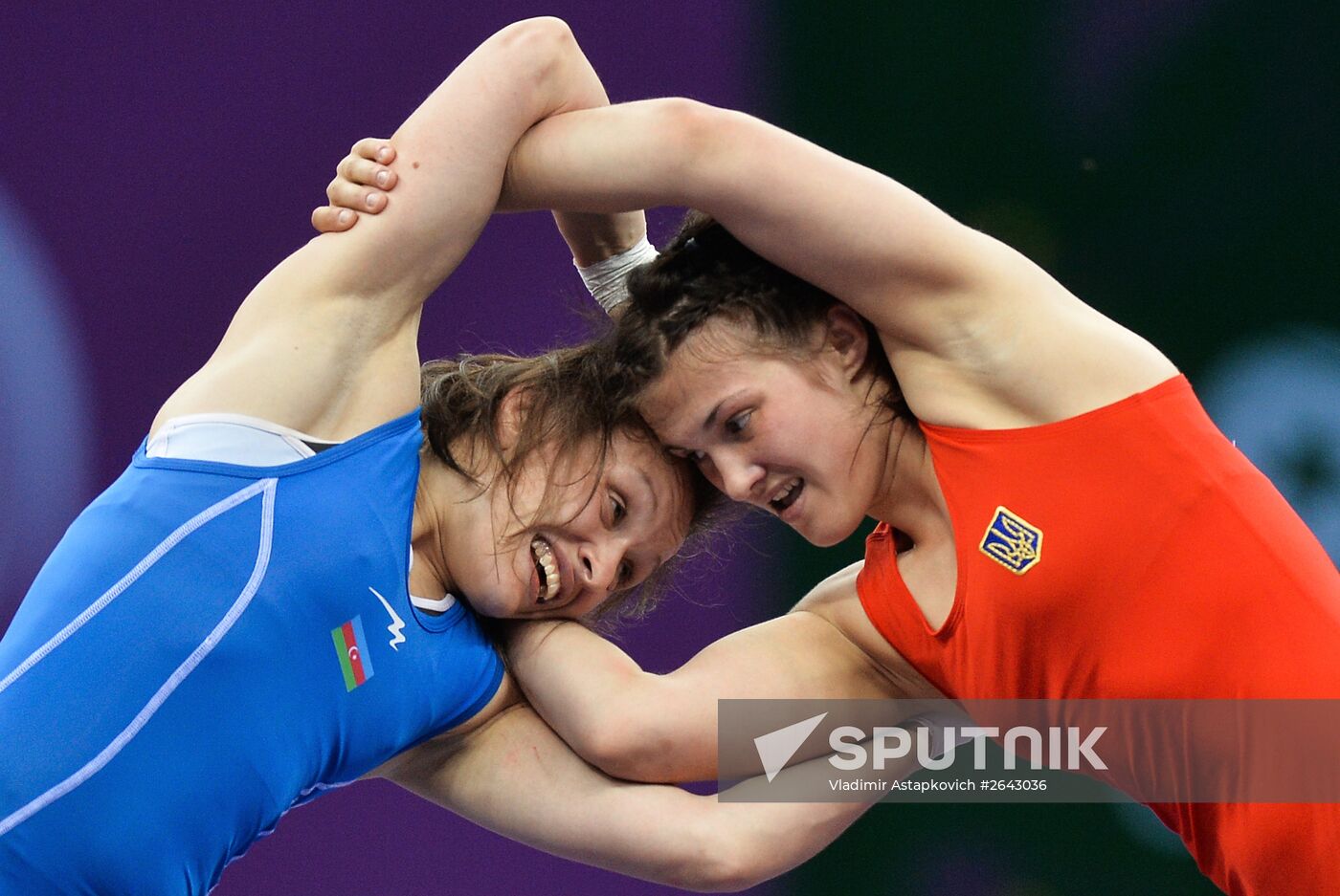 The 1st European Games. Women's Freestyle Wrestling. Day 1