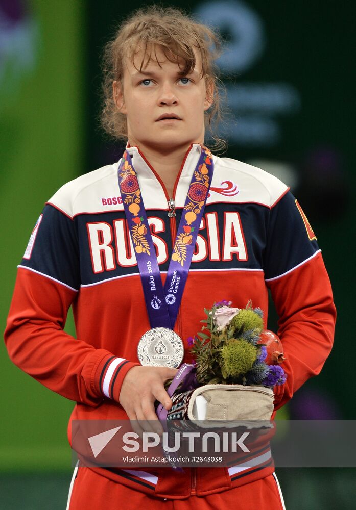 The 1st European Games. Women's Freestyle Wrestling. Day 1