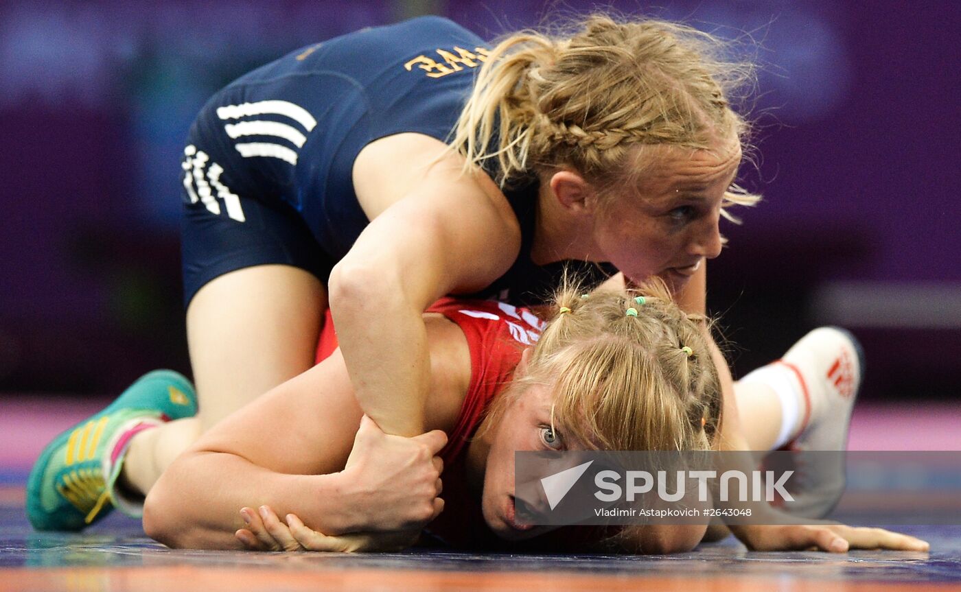 The 1st European Games. Women's Freestyle Wrestling. Day 1