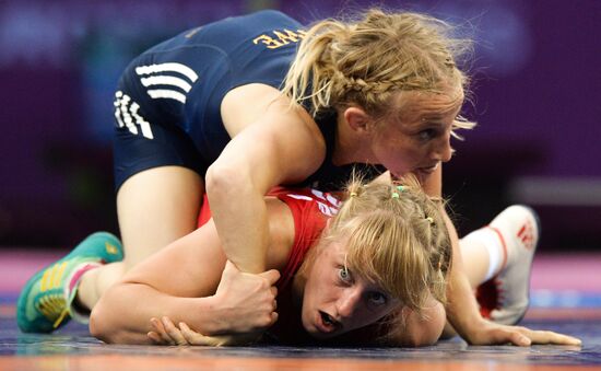 The 1st European Games. Women's Freestyle Wrestling. Day 1