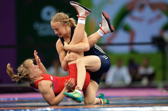 The 1st European Games. Women's Freestyle Wrestling. Day 1