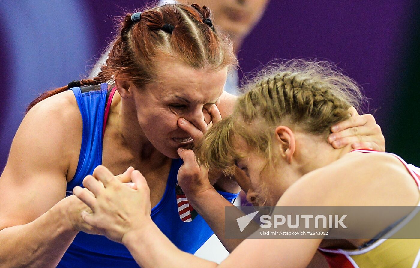 The 1st European Games. Women's Freestyle Wrestling. Day 1