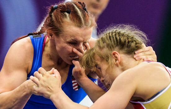 The 1st European Games. Women's Freestyle Wrestling. Day 1
