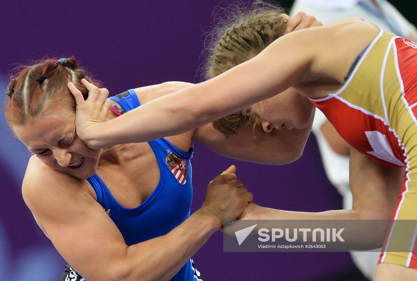 The 1st European Games. Women's Freestyle Wrestling. Day 1