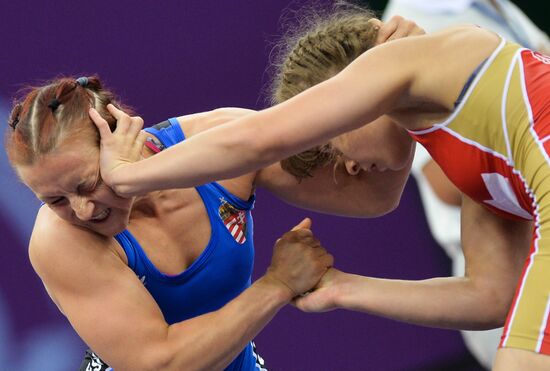 The 1st European Games. Women's Freestyle Wrestling. Day 1