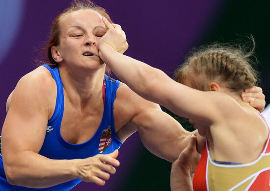 The 1st European Games. Women's Freestyle Wrestling. Day 1