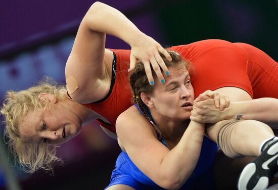 The 1st European Games. Women's Freestyle Wrestling. Day 1
