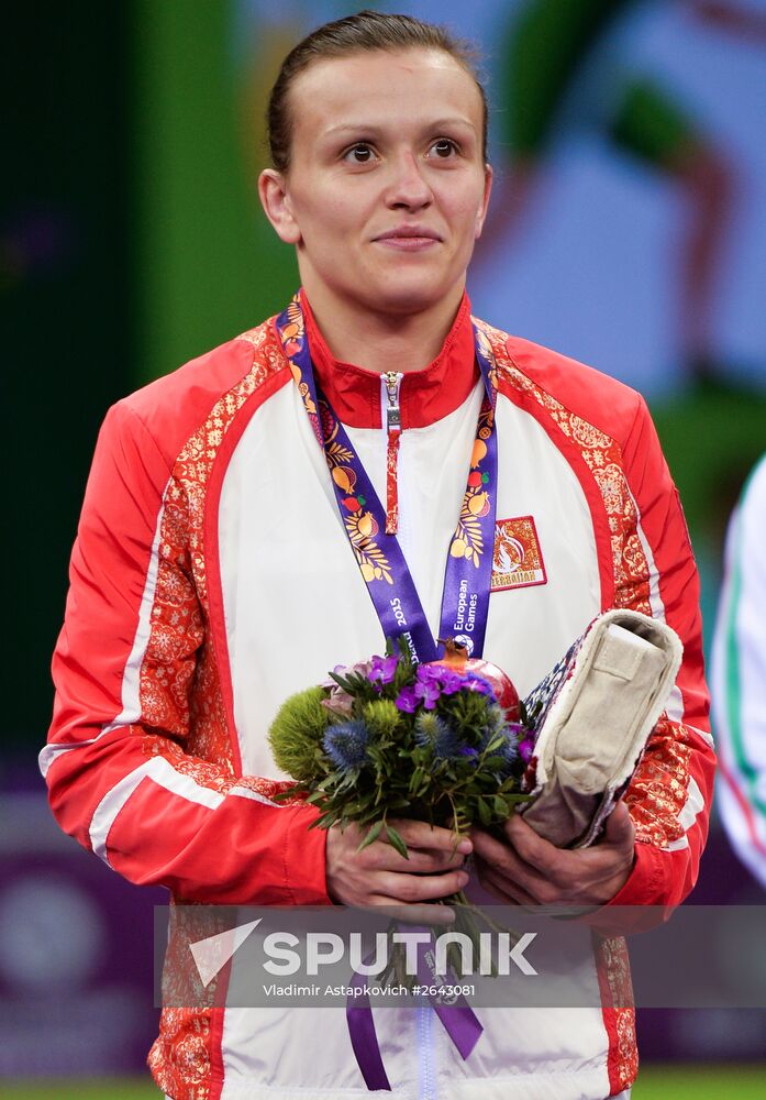The 1st European Games. Women's Freestyle Wrestling. Day 1