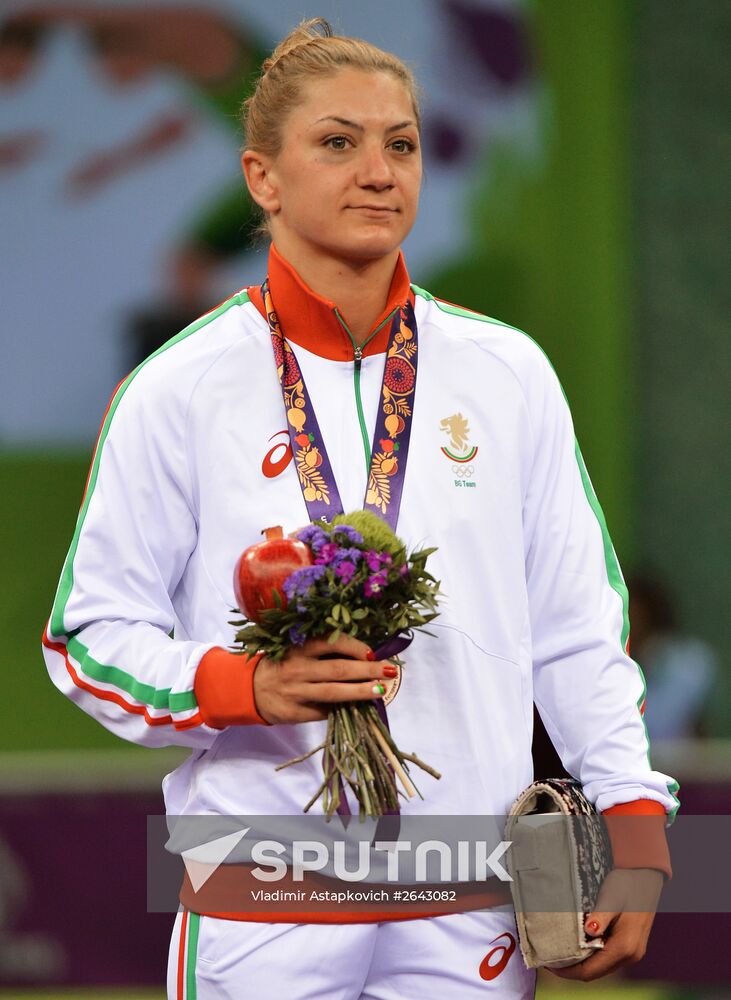 The 1st European Games. Women's Freestyle Wrestling. Day 1