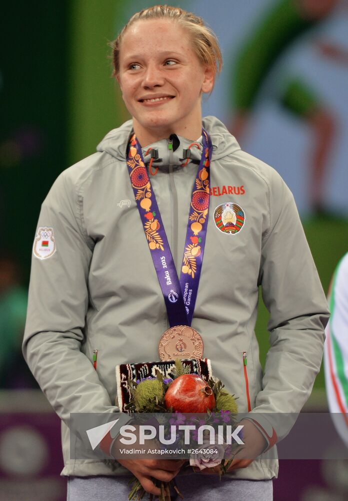 The 1st European Games. Women's Freestyle Wrestling. Day 1