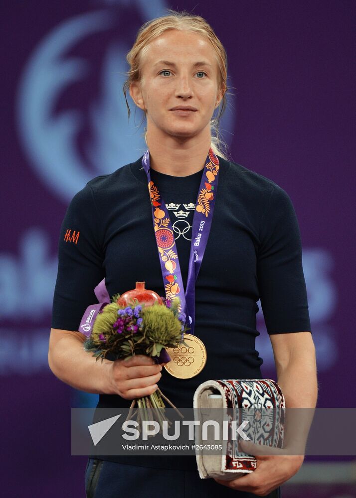 The 1st European Games. Women's Freestyle Wrestling. Day 1