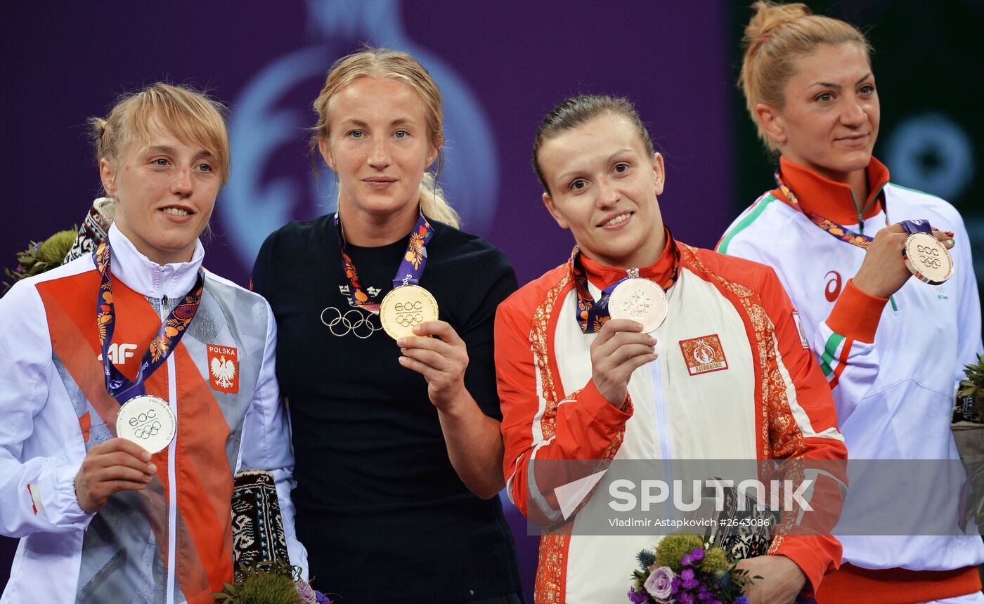 The 1st European Games. Women's Freestyle Wrestling. Day 1