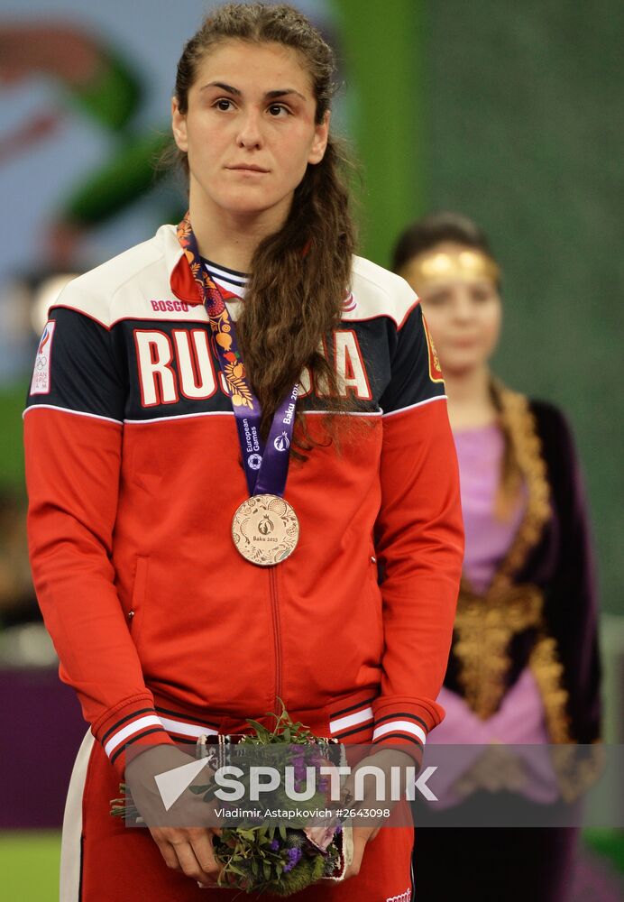 The 1st European Games. Women's Freestyle Wrestling. Day 1