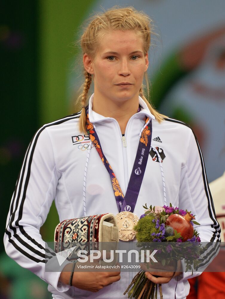 The 1st European Games. Women's Freestyle Wrestling. Day 1