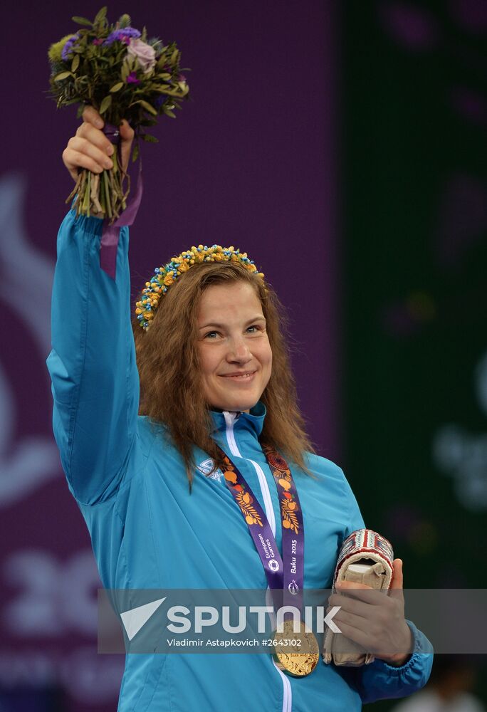 The 1st European Games. Women's Freestyle Wrestling. Day 1