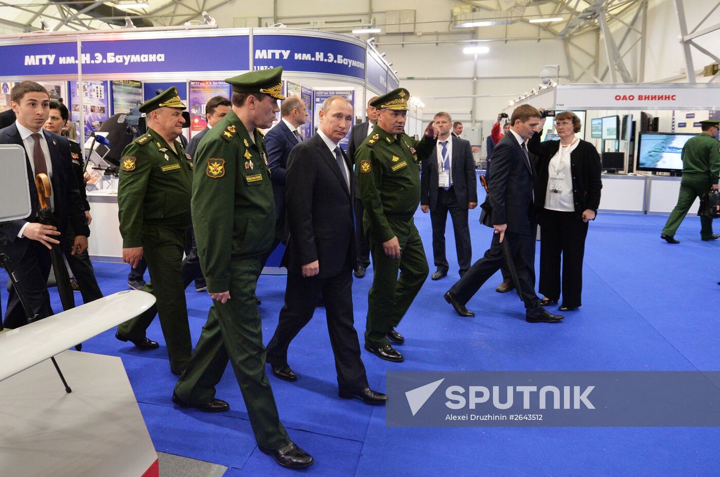 Russian President V.Putin takes part in opening of ARMY-2015 international forum