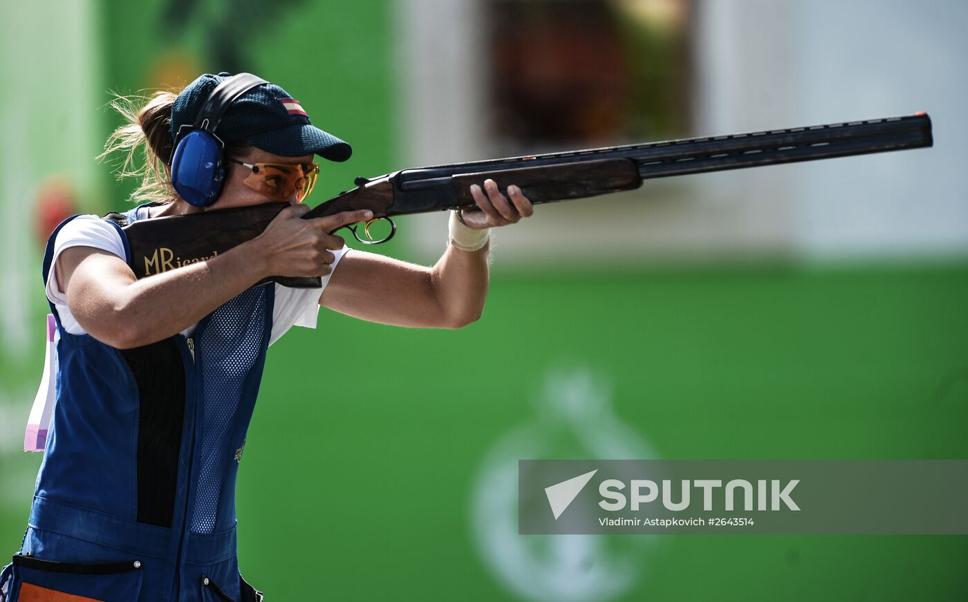 The 1st European Games. Shooting sport. Women. Trap