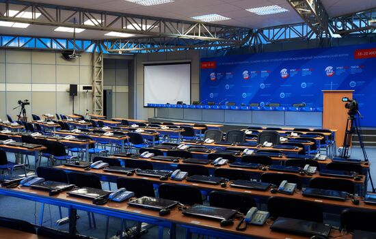 Preparations for opening of St Petersburg International Economic Forum
