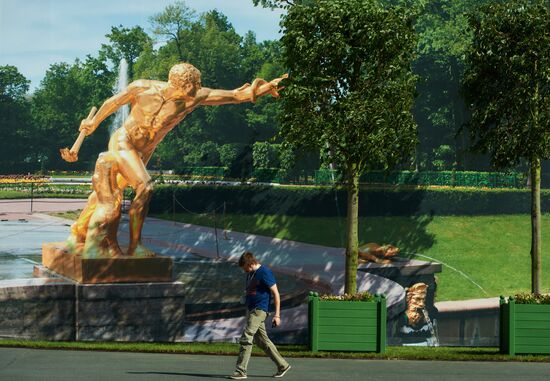 Preparations for opening of St Petersburg International Economic Forum