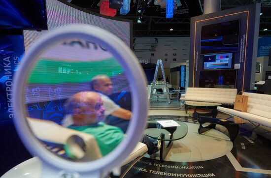 Preparations for opening of St Petersburg International Economic Forum