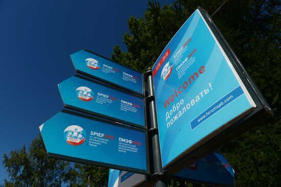 Preparation for St. Petersburg International Economic Forum