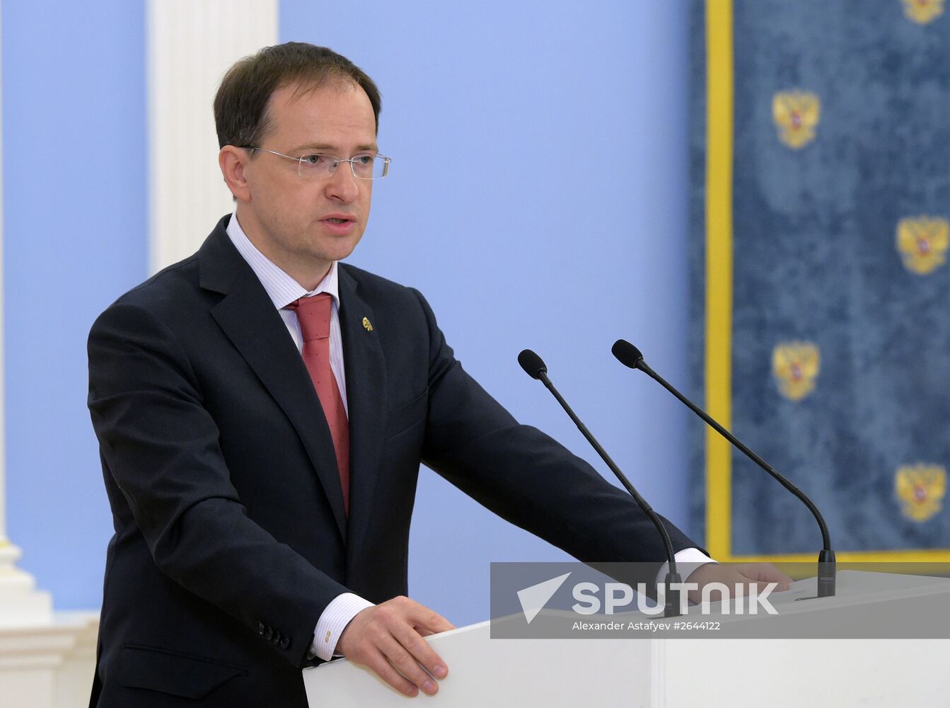 Prime Minister Dmitry Medvedev at Government meeting