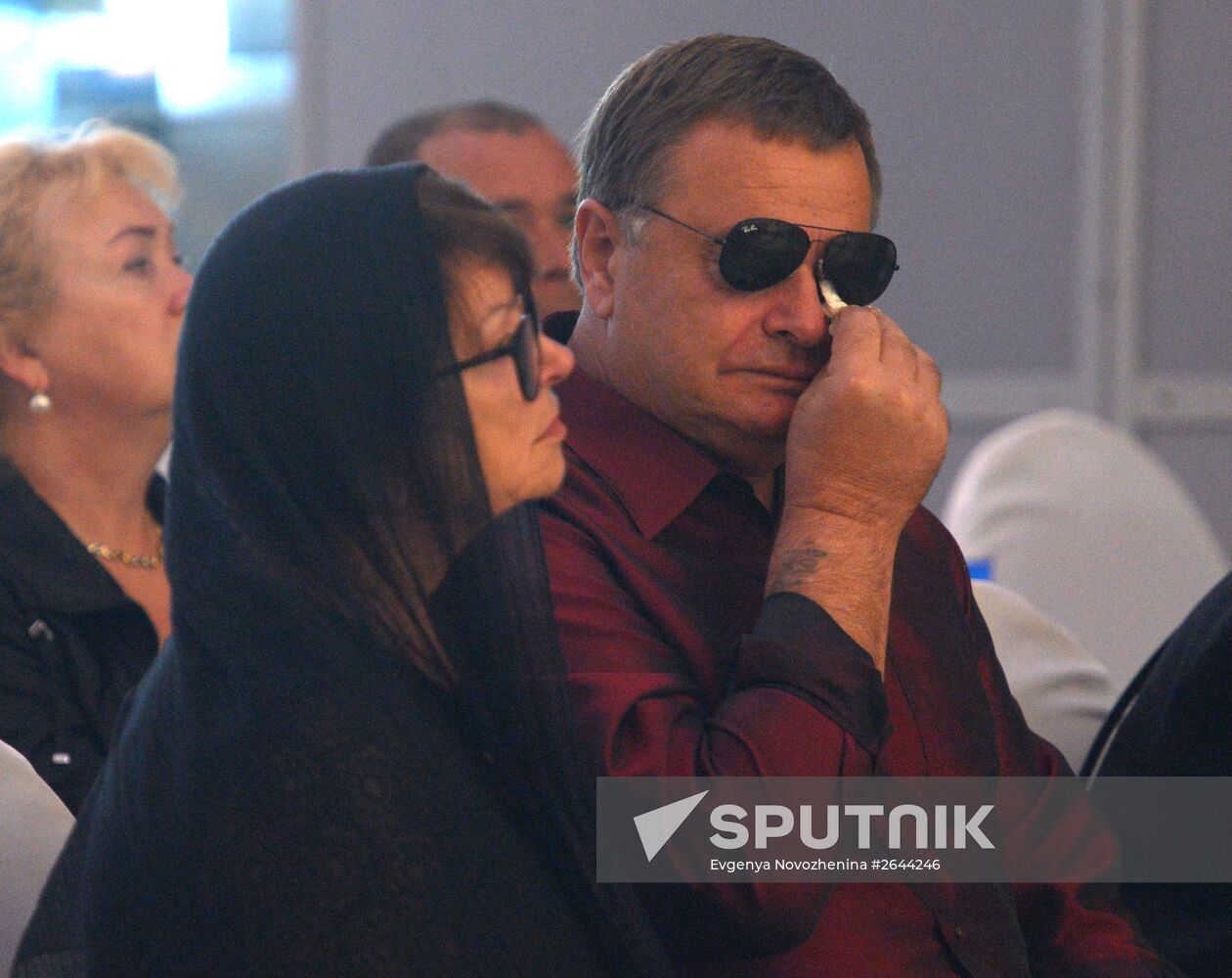 Paying last respects to Zhanna Friske