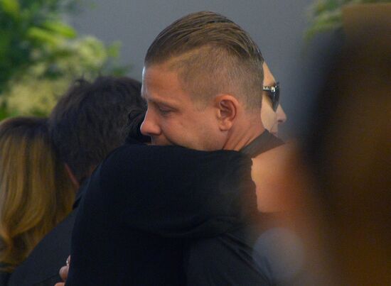 Paying last respects to Zhanna Friske