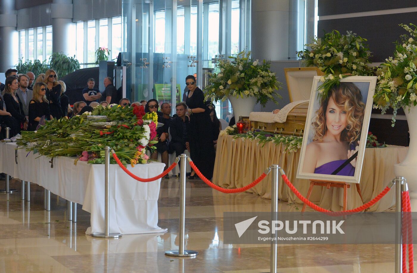 Paying last respects to Zhanna Friske