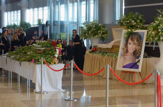 Paying last respects to Zhanna Friske