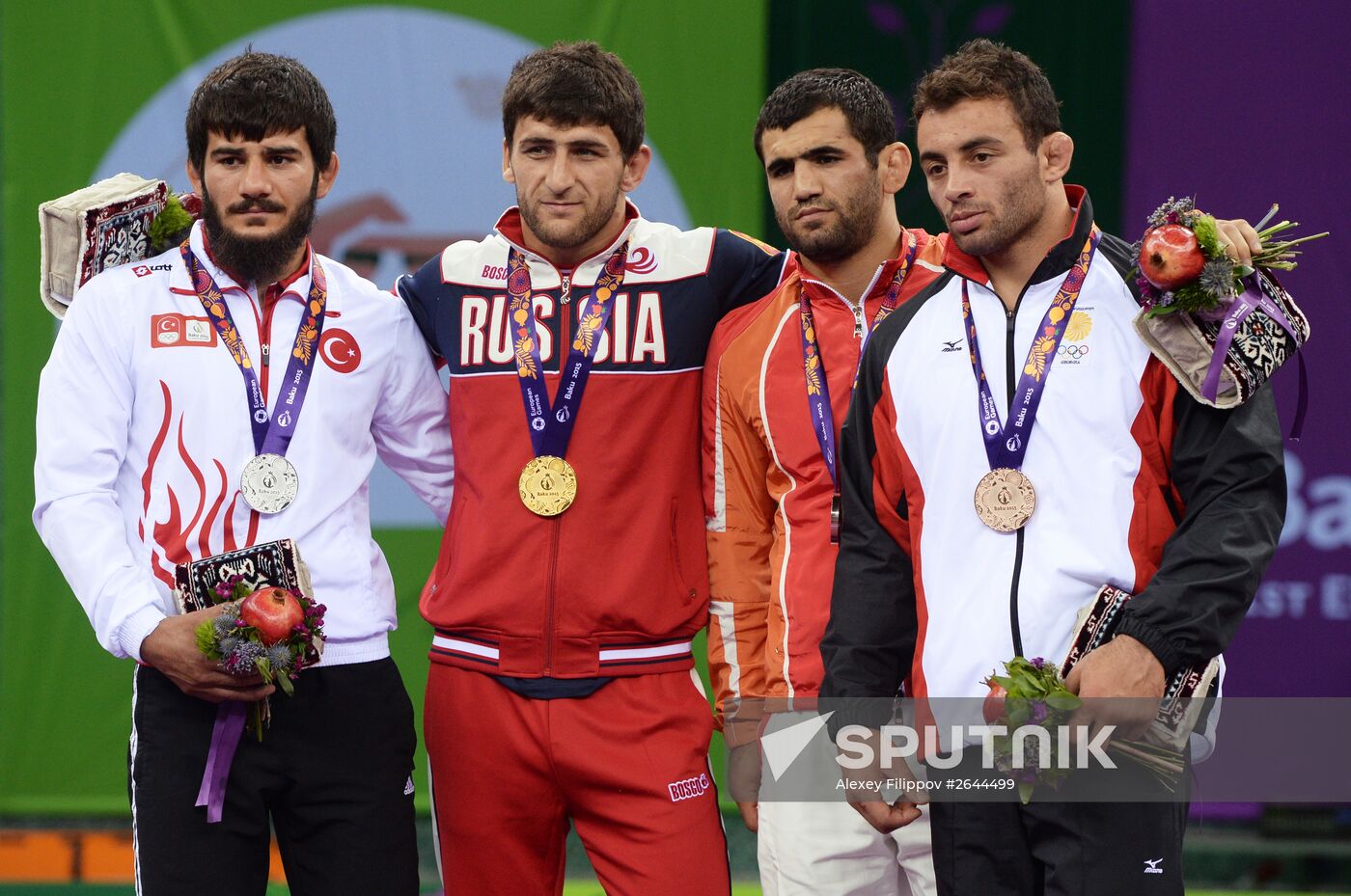 2015 European Games. Men's freestyle wrestling. Day 1