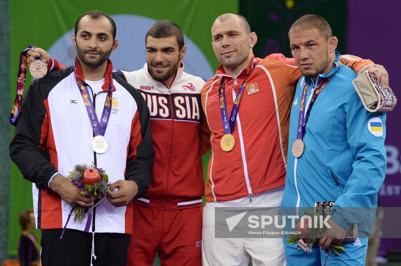 2015 European Games. Men's freestyle wrestling. Day 1