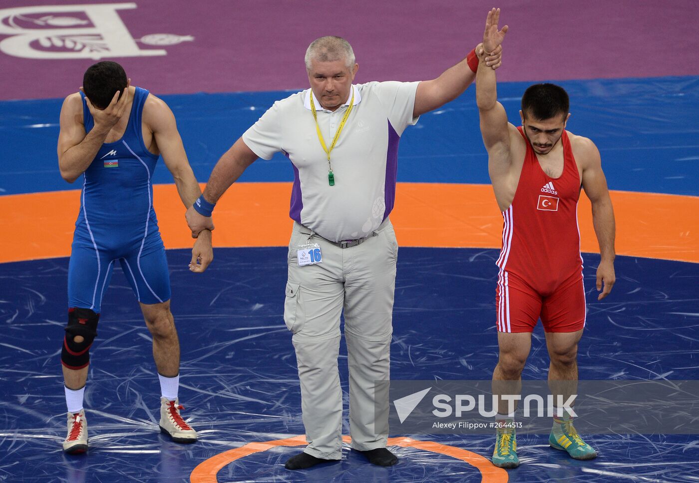 2015 European Games. Men's freestyle wrestling. Day 1