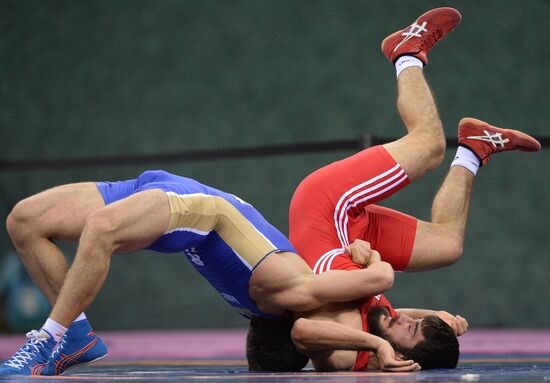 2015 European Games. Men's freestyle wrestling. Day 1