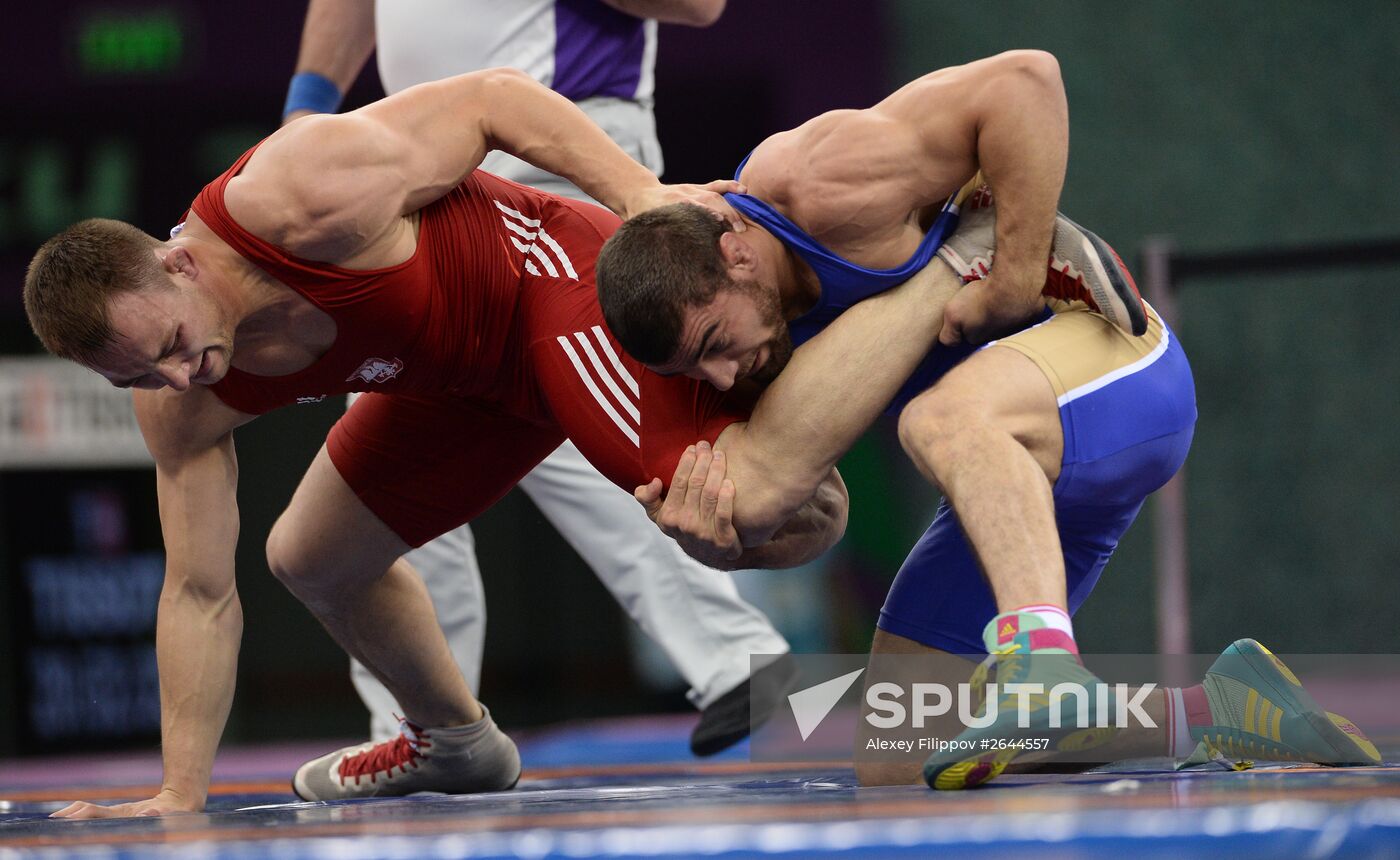 2015 European Games. Men's freestyle wrestling. Day 1
