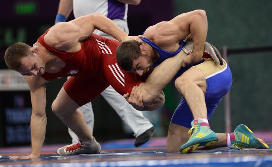 2015 European Games. Men's freestyle wrestling. Day 1