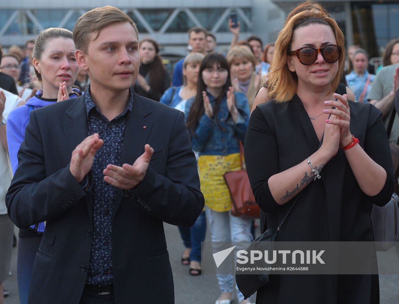 Paying last respects to Zhanna Friske