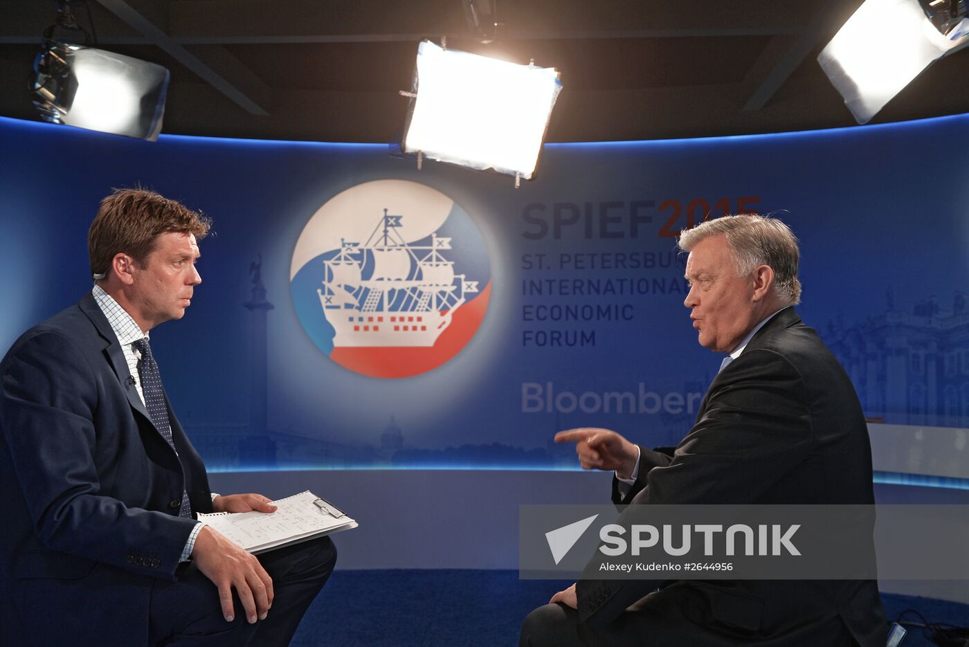 2015 St. Petersburg International Economic Forum (SPIEF). Day One