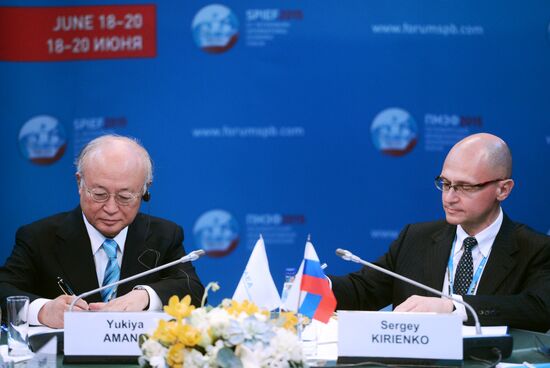 Panel session, Nuclear Power in The New Global Energy Mix, at 2015 St. Petersburg International Economic Forum