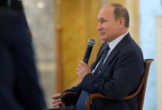 Russian President Vladimir Putin's working trip to St. Petersburg