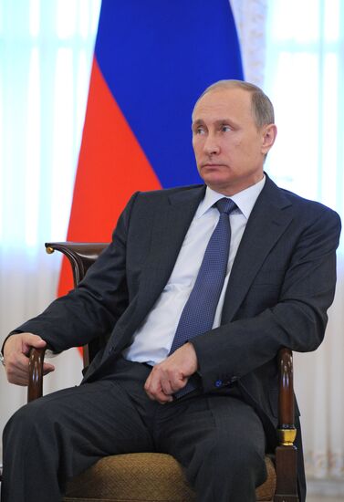 Vladimir Putin's working trip to St. Petersburg