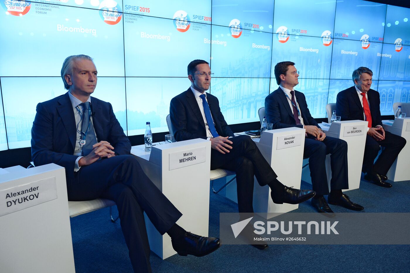 Bloomberg Teledebates Shifting Landscape Ushers In A New Era For Global Oil And Gas Markets at 2015 St. Petersburg Economic Forum