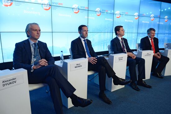 Bloomberg Teledebates Shifting Landscape Ushers In A New Era For Global Oil And Gas Markets at 2015 St. Petersburg Economic Forum