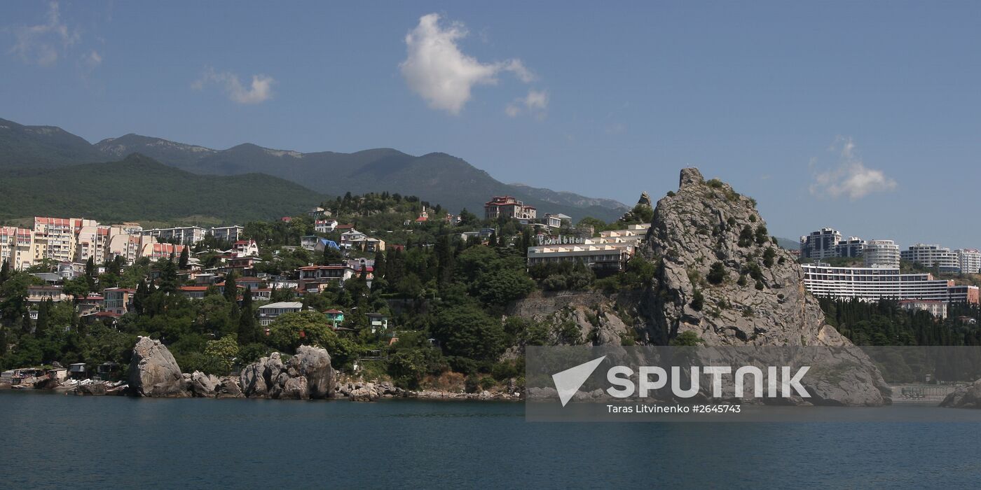 Gurzuf on the southern Crimea coast